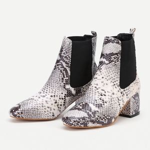 BRAND NEW Snakeskin Booties